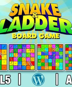 Snake and Ladder Board Game V2 (HTML5) Board Game