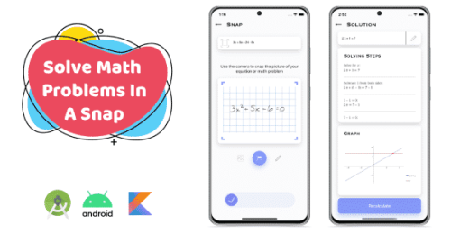 SnapMath - Android Photo Math Solving App | Multilingual