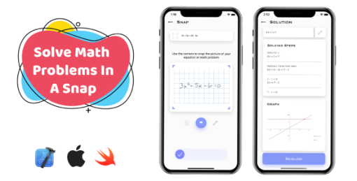 SnapMath - iOS Photo Math Solving App | Multilingual