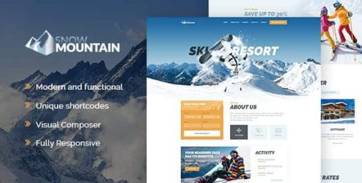 Snow Mountain | Ski Resort & Snowboard School WordPress Theme