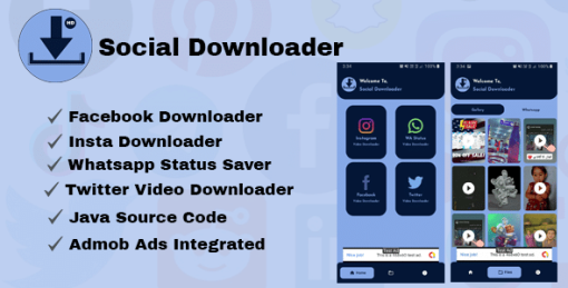 Social Downloader | Admob Ads | Control Ads Dynamically through Firebase