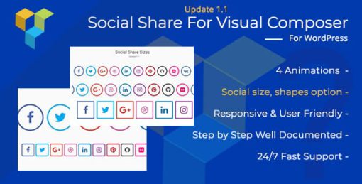 Social Share Addon for WordPress (formerly Visual Composer)