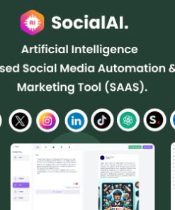 SocialAI - Artificial Intelligence Based Social Media Automation & Marketing Tool (SAAS)