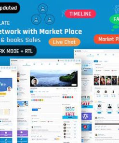 Socimo - Social Community Network with Online LMS Market Place Template