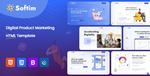 Softim - IT Solution Saas Startup HTML Template