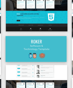 Software & Technology  Html Theme- Roker