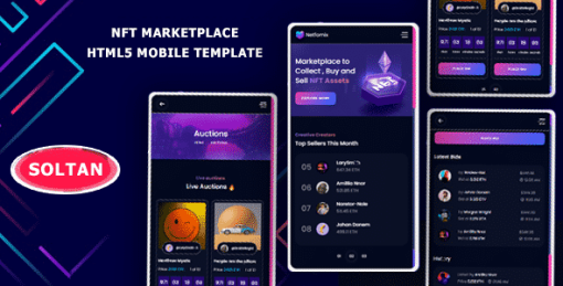 Soltan - NFT Marketplace Mobile Template