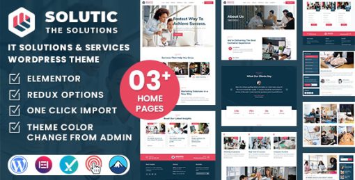 Solutic - IT Solutions and Services WordPress Theme