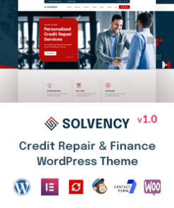 Solvency - Finance & Credit Repair WordPress Theme