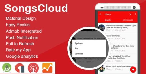 SongsCloud - Listen and Download MP3 with Google AdMob