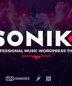 SONIK: Responsive Music Wordpress Theme for Bands, Djs, Radio Stations, Singers, Clubs and Labels.