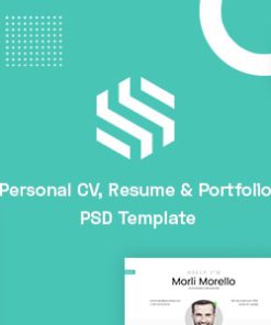 Sonx - Personal CV, Resume & Portfolio PSD Template