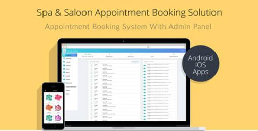 Spa & Salon Appointment Booking Solution with Admin Panel ionic 3 and laravel