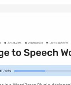 Speaker – Page to Speech Plugin for WordPress