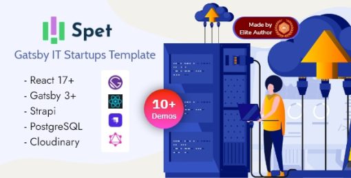 Spet - Gatsby React IT & Business Startup Template