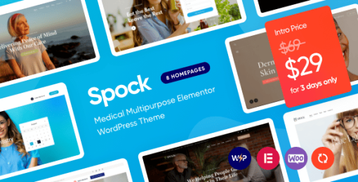 Spock - Medical Elementor Multi-skin WordPress Theme