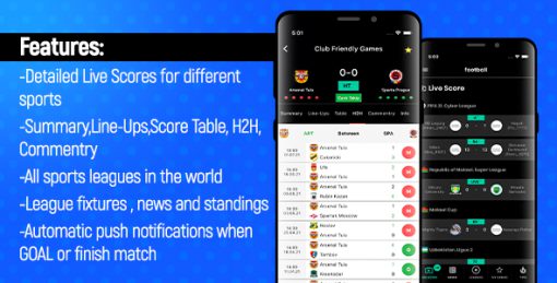 Sports Live Scores & Betting Tips & League Standings