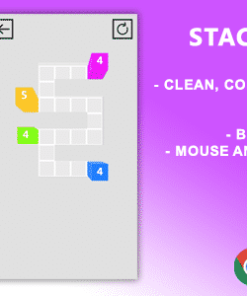 Stack Block 3D. Mobile, Html5 Game .c3p (Construct 3)