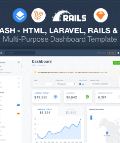 StackDash -  HTML, Laravel & Rails Dashboard Template