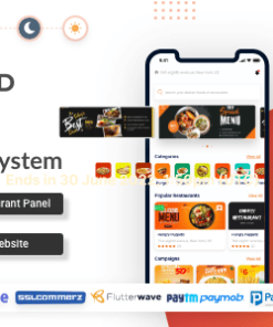 StackFood Multi Restaurant - Food Delivery App with Laravel Admin and Restaurant Panel