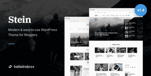 Stein ~ TailwindCSS WordPress Theme for Bloggers