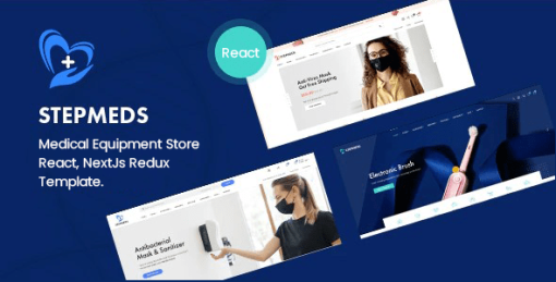Stepmeds - Medical Equipment Store React, NextJs Redux Template