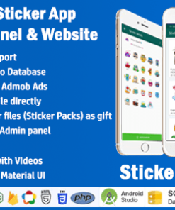 StickerAdmin Pro : WhatsApp Stickers App with admin panel + Website (Animated Sticker) - 2021