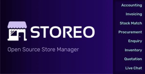 Storeo - Open Source Store Manager for Accounting, Billing & Inventory Management