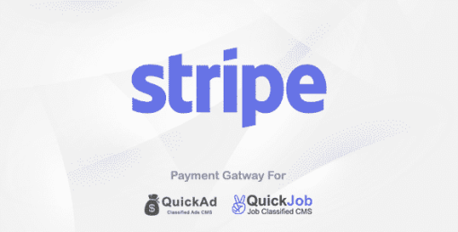 Stripe Payment Plugin For QuickAd & QuickJob & QuickQR