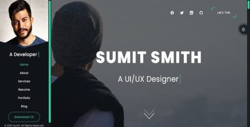 Sumit - Responsive Personal Portfolio Template