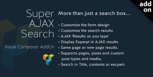 Super AJAX Search Element | Add-ons