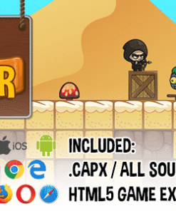 Super Archer HTML5 Platform Game - Construct 2 (.capx + source-code)