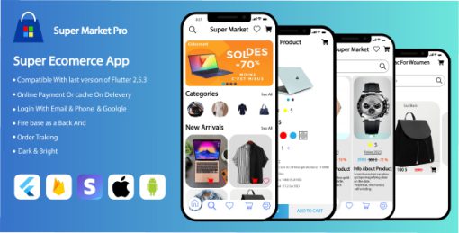 Super Market - Flutter Multi Vendor eCommerce Full App