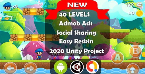 Super World Adventure  Platformer Complete Unity Game