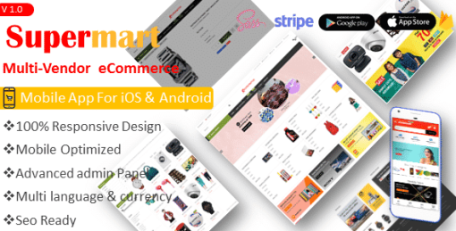 Supermart Multi-vendor e-commerce CMS