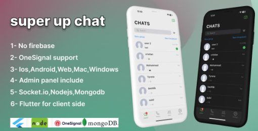 SuperUp - Cupertino Theme Full Whatsapp Clone Socket.io | Mongodb | Flutter