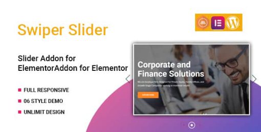 Swiper Slider Widget for Elementor