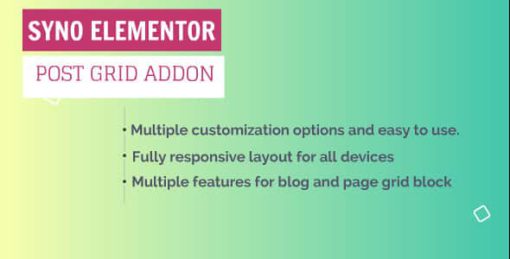 SYNO ELEMENTOR POST GRID ADDON