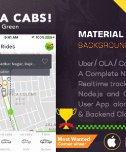 Taxi Booking Script - A Complete Clone of UBER with User,Driver & Backend CMS Coded with Native iOS