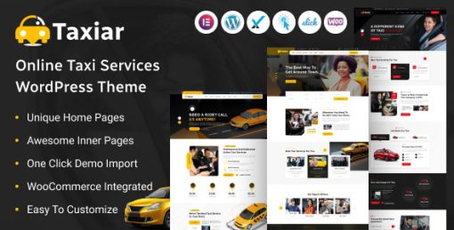 Taxiar - Online Taxi Service Wordpress Theme