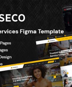 Taxseco - Online Taxi Service Figma Template