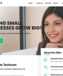 Techcom - Investment Consulting Elementor Template Kit