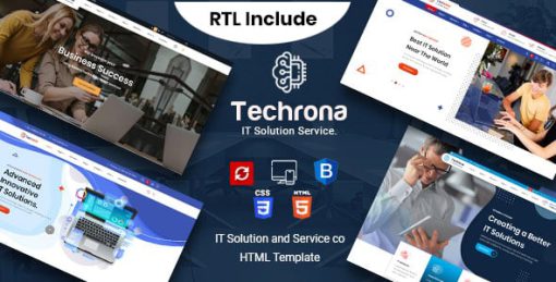 Techrona – IT Solutions & Multi Services HTML Template