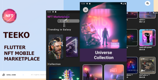 Teeko - Flutter NFT Mobile Marketplace