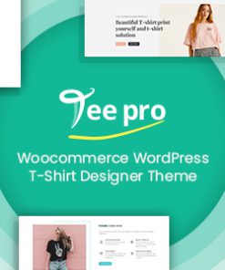 TEEPRO - Woocommerce Custom T-Shirt Designer WordPress Theme