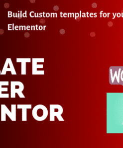 Template Builder Elementor - Custom archives and post templates