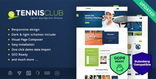 Tennis Club | Sports & Events WordPress Theme