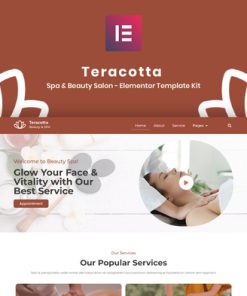 Teracotta - Spa & Beauty Salon - Elementor Template Kit