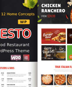 Testo - Restaurant Caffe WordPress Theme