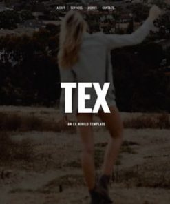 Tex - Creative One Page Portfolio Template